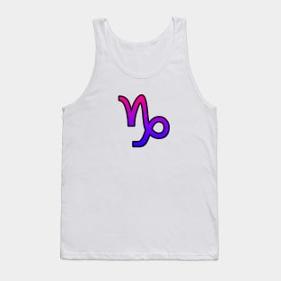 Capricorn Bi Pride Symbol Tank Top